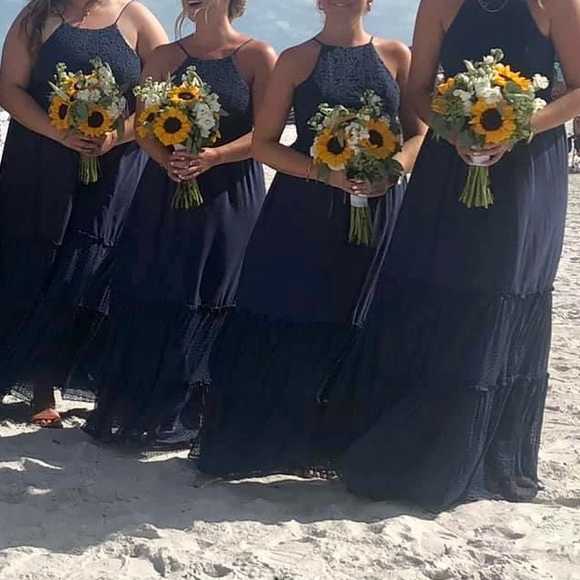 AZAZIE Havana Navy Maxi Dress - Picture 5 of 8